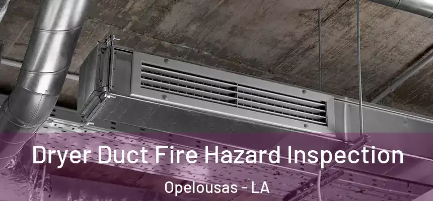 Dryer Duct Fire Hazard Inspection Opelousas - LA