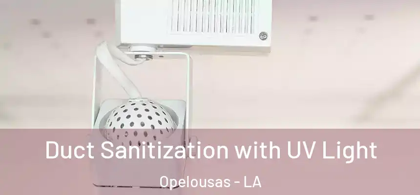 Duct Sanitization with UV Light Opelousas - LA